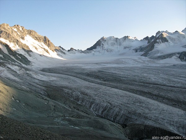 Ледник под перевалом Аксу. 3850м.